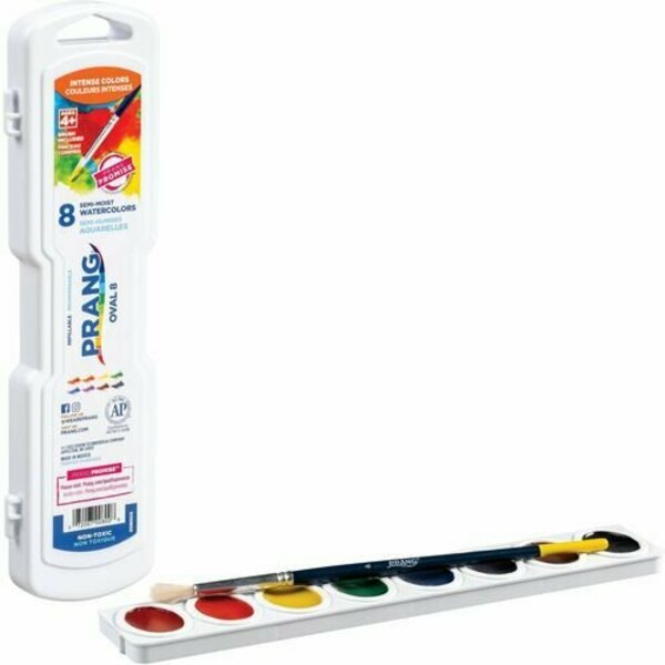 Dixon Ticonderoga Watercolors, w/ No. 9 Brush, Refillable, 8 AST Colors DIXX00800